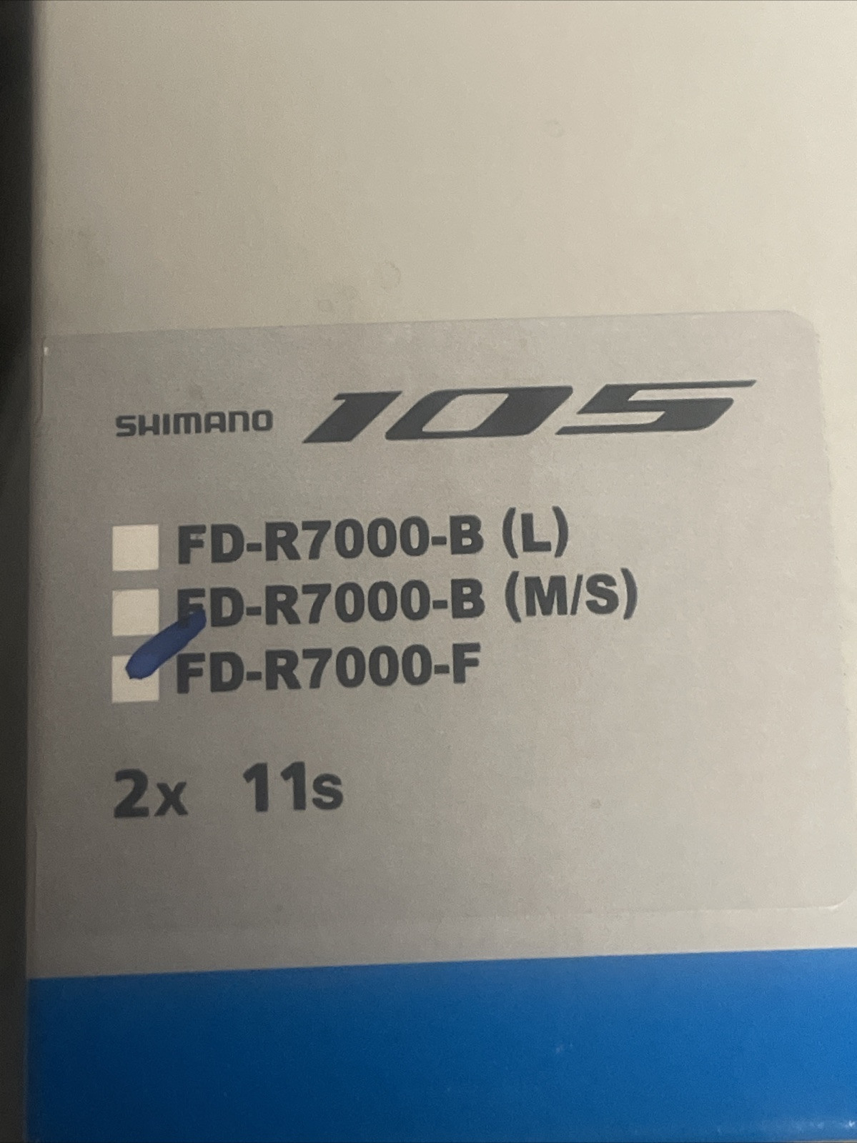 Shimano 105 FD-R7000-F 2×11 Speed Braze-on Mount Front Derailleur ROAD