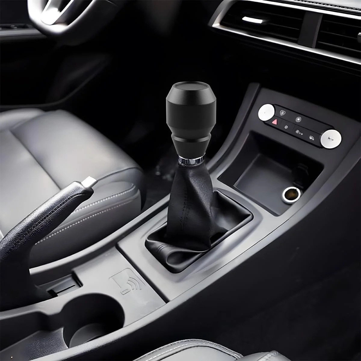Zpana Car Shift Knob, Aluminum Alloy Manual Automatic Vehicle Gear Shifter Knob,