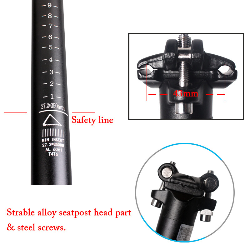 120/160mm High Rise Handlebar 25.4x580mm Aluminum Riser Bar Folding MTB Cycling
