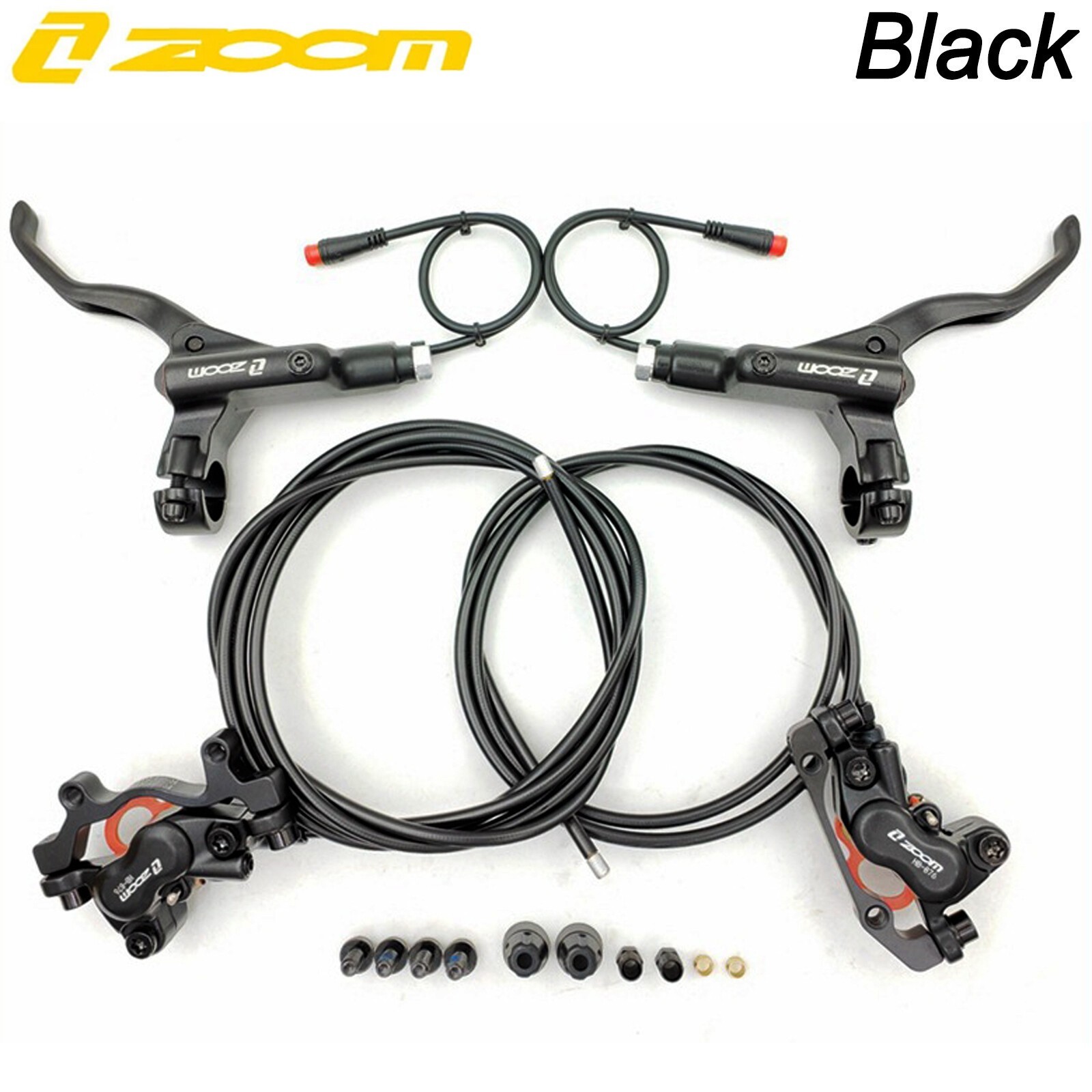 ZOOM HB876e E-Bike 4-Pistons Power off MTB Hydraulic Disc Brake Set 1110/1860MM