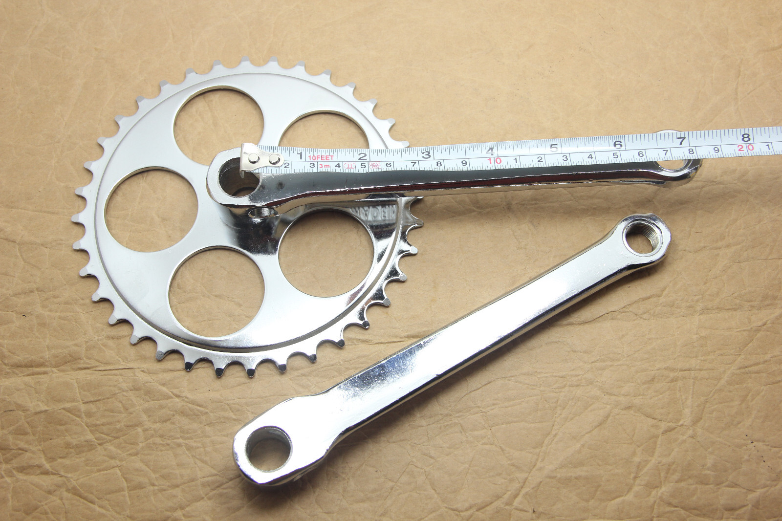 Vintage Crank Cotter Pins Bike Bicycle Steel Crankset Chainset 36T 170mm
