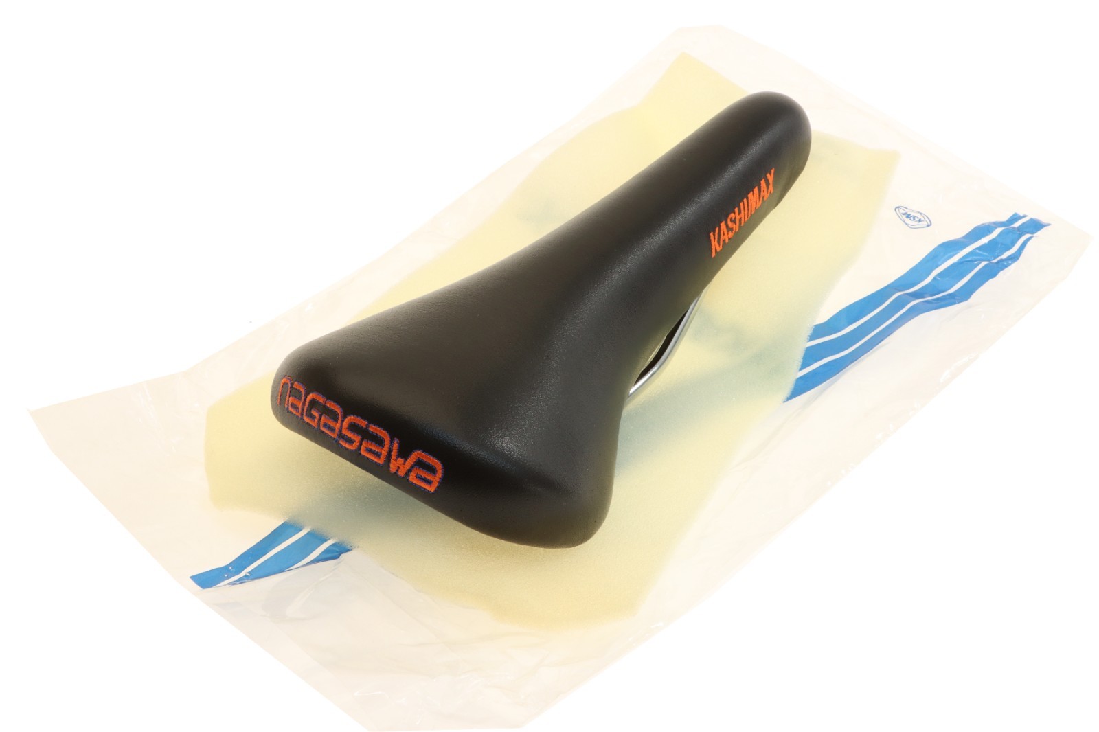 Kashimax x Nagasawa NK-1/AE Leather Padded Saddle LIMITED EDITION Black NEW NOS