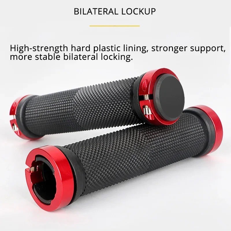 Bicycle Handle Bar Grips Road Mountain Bike Rubber Handlebar Grips MTB Alloy Bil