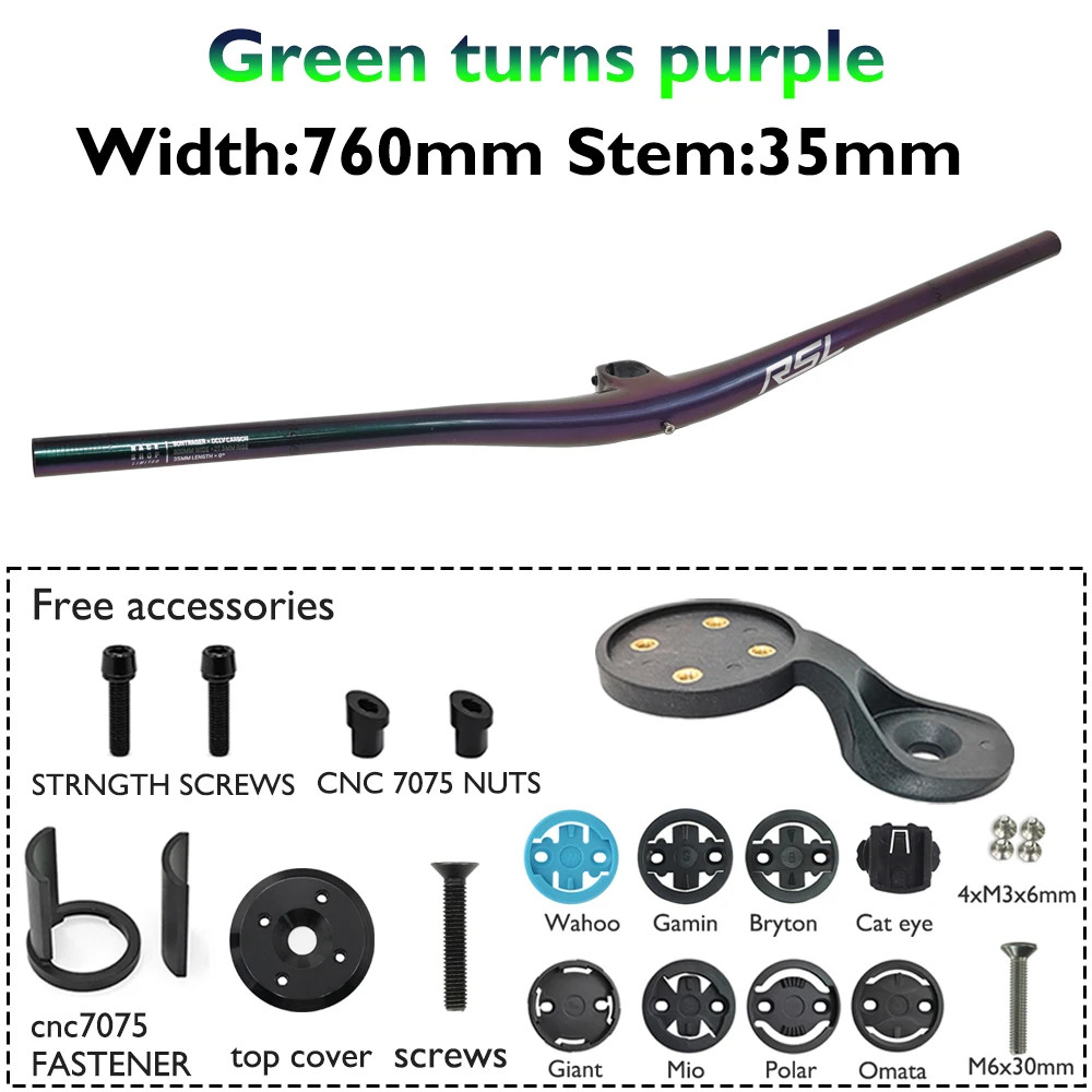 Carbon Fiber Integrated Mountain Bike Handlebars 28.6mm Steerer 27.5mm Rise
