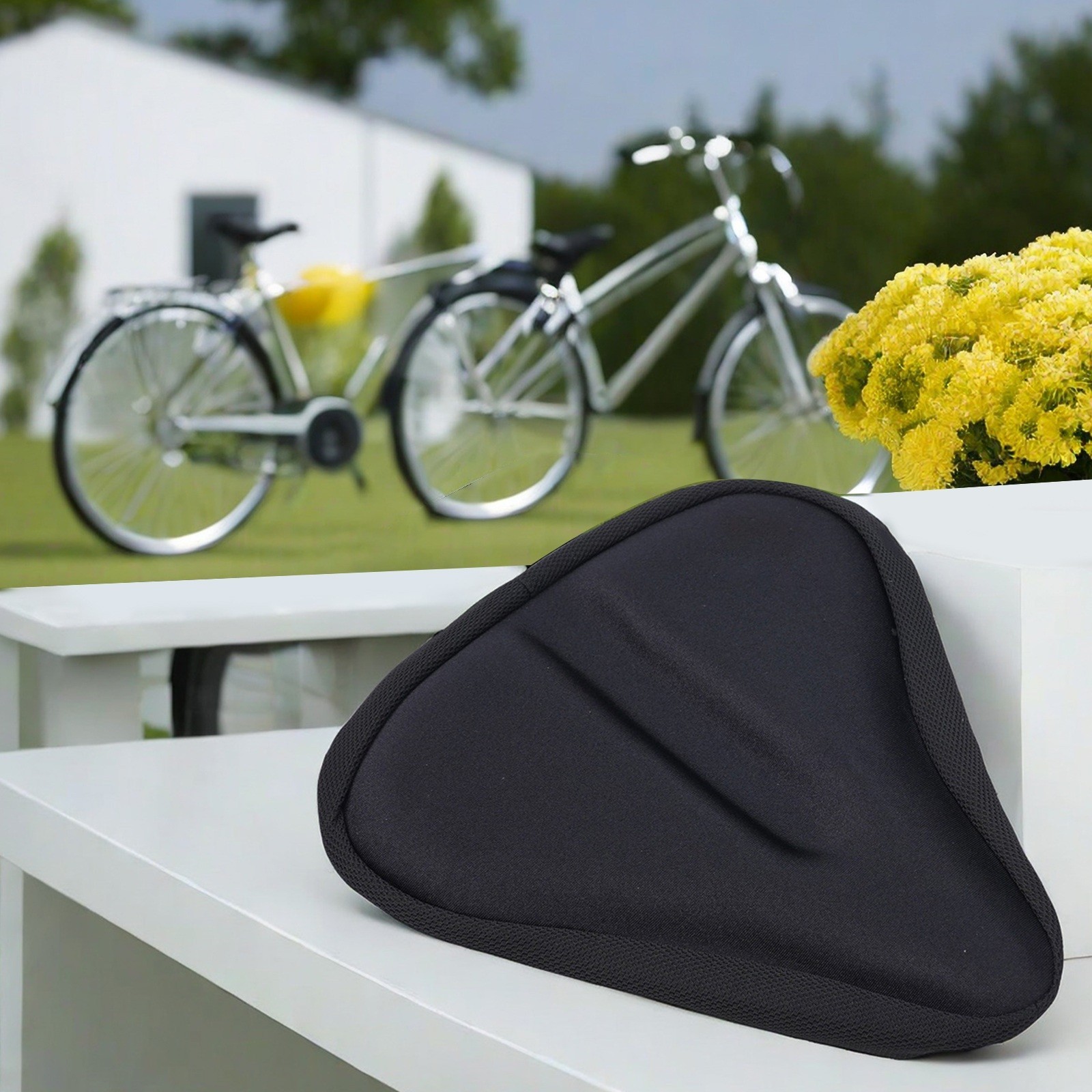 Soft Pad Saddle Gel Seat Comfort Wide Big Bum Bikes Bicycle Extra Sporty Covers