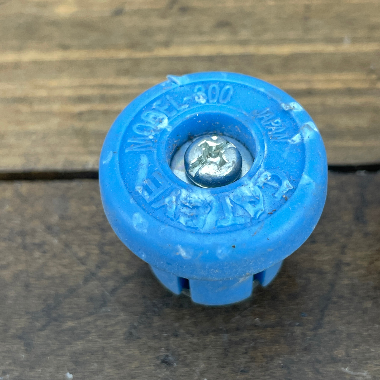 Vintage Cat Eye Bar End Plug Model 300 Blue Cateye Drop Bar Handlebar Caps A2