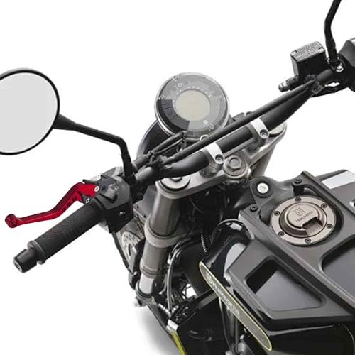 1 Pair 22mm 7/8″ CNC Aluminum Motorcycle Clutch Disc Brake Lever Handles, Red