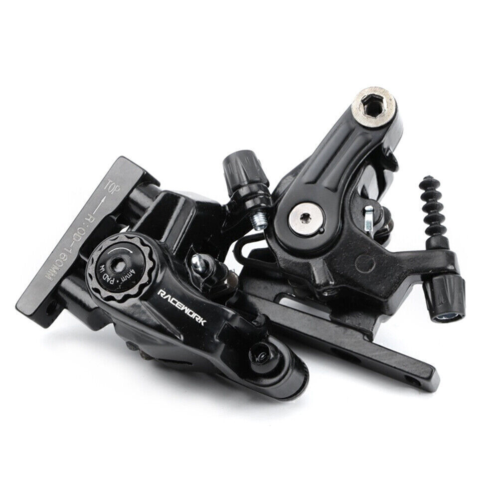 RACEWORK Disc Brake Calipers MTB Bicycle Speed Clip Dual Piston Set With Rotor