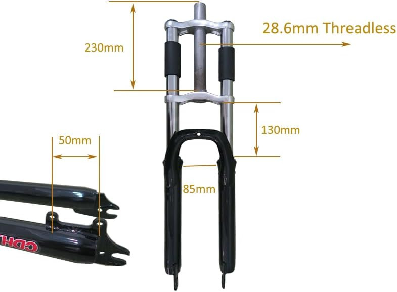 CDHPOWER 26″ Bicycle Fork/Bike Suspension Fork & Headset-Gas Motorized Bicycle