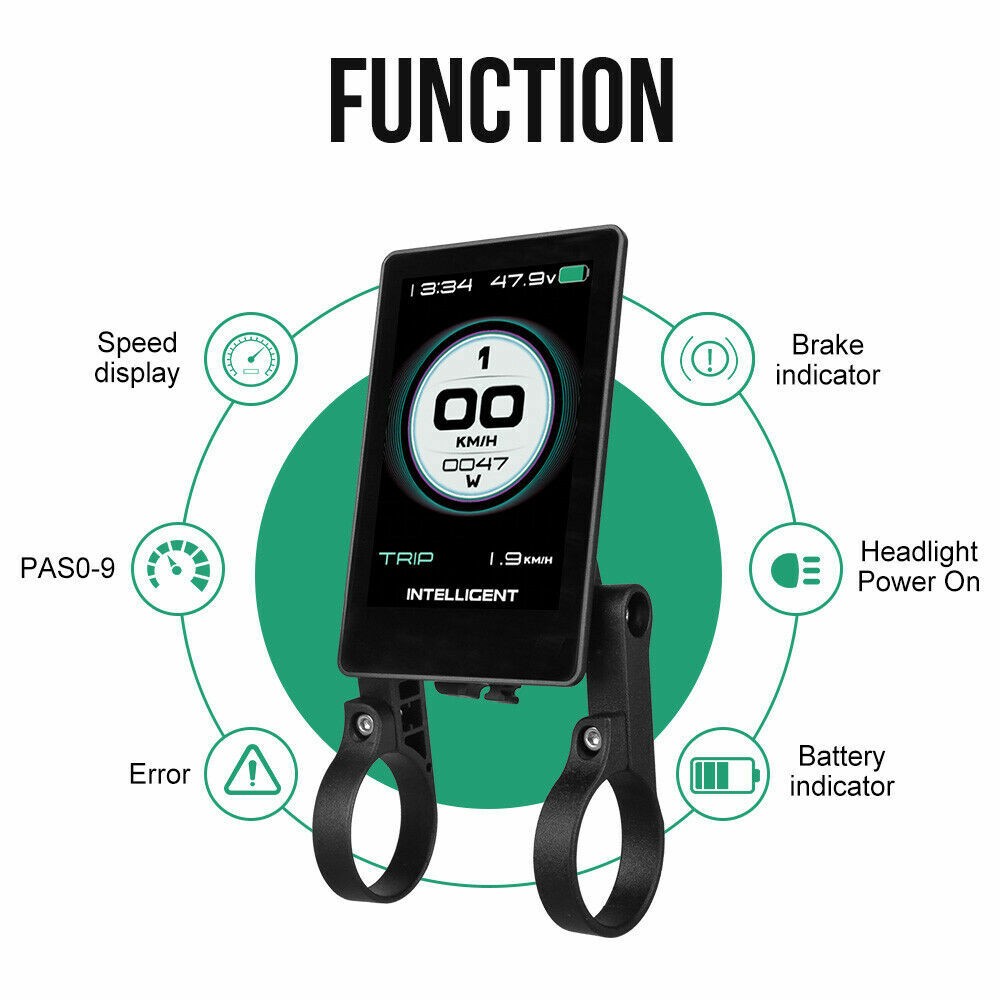 E-Bike Electric Bike Display 36V-52V NEW 860C Speed Control For BafangHFAQ