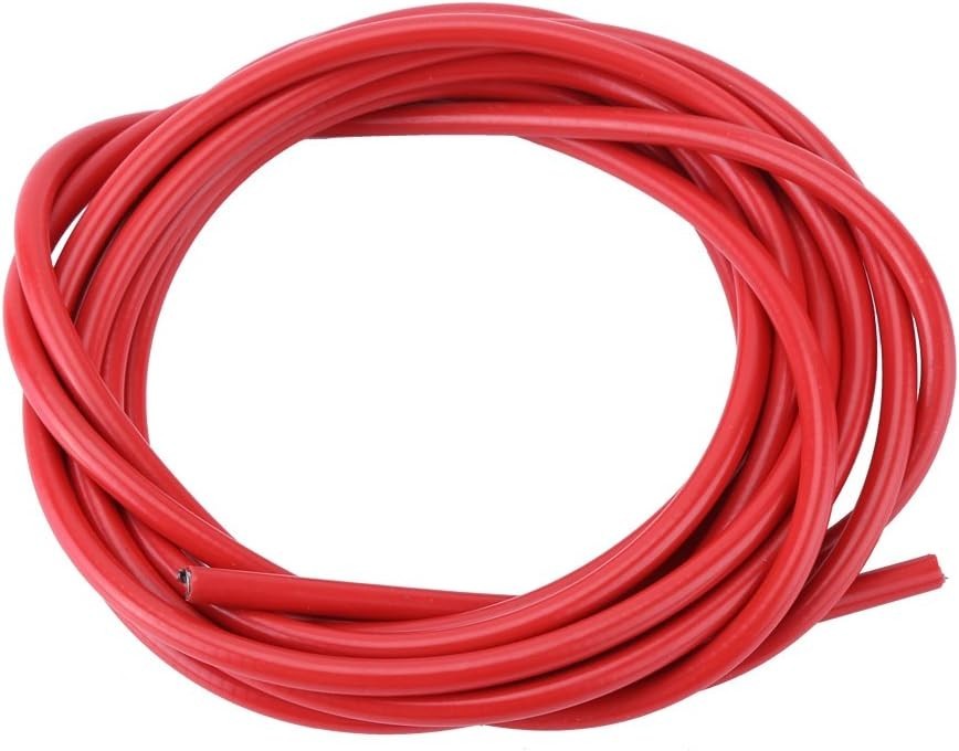 Lightweight 3m Brake and Shift Cable Housing – Red Rubber & Steel for Bicycles