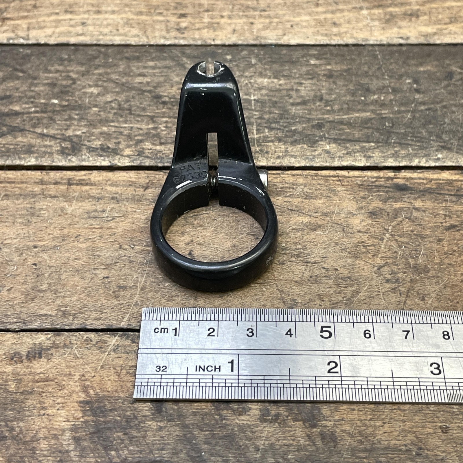 Vintage Headset Cable Hanger Guide 28.6 mm 1 1/8 Threadless Black 90s MTB Alloy