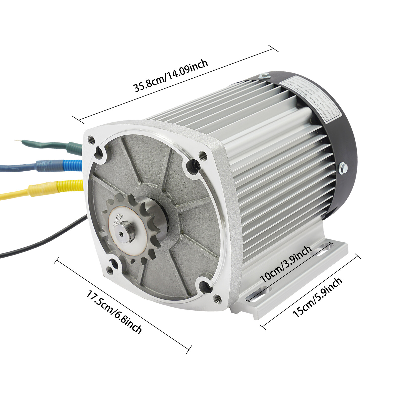 1500W 60V Permanent DC Motor Kit with Controller 65A For Electric Scooter E-bike