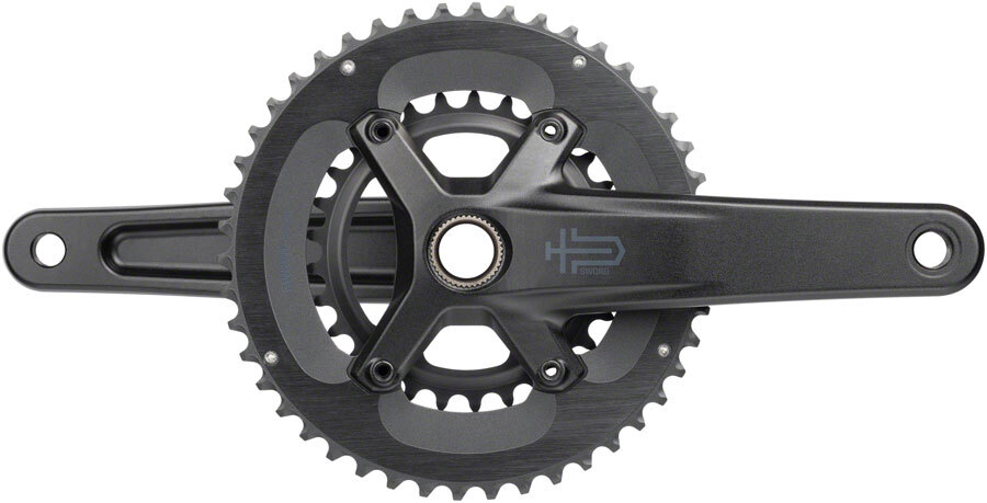 microSHIFT Sword 2x Crankset – 165mm, 10-Speed, 46/29t, 110 Asym BCD, 24mm