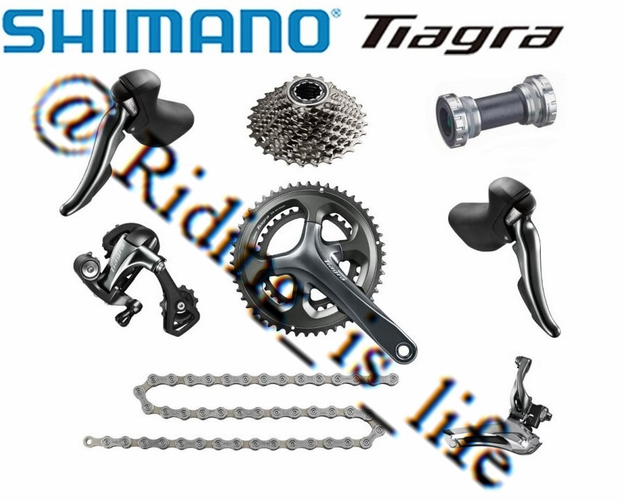 Shimano Tiagra 4700 2X10 Speed Road Groupset 50-34T/52-36/165-175 No Caliper Set