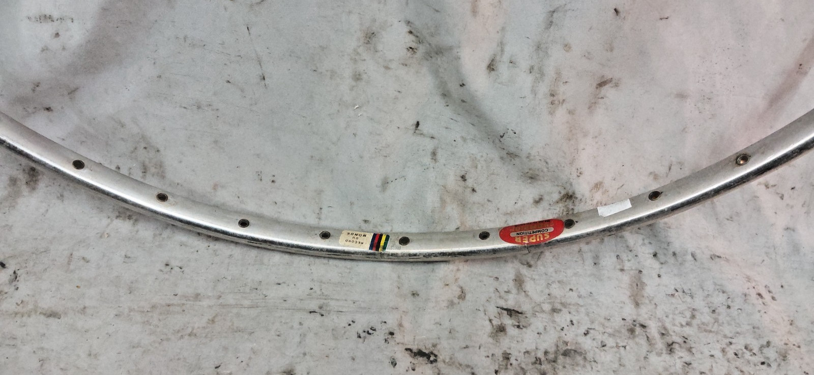 Record du Monde Super Champion Comp 700c Road Bike Wheel Rim Tubular 32S 622ISO~