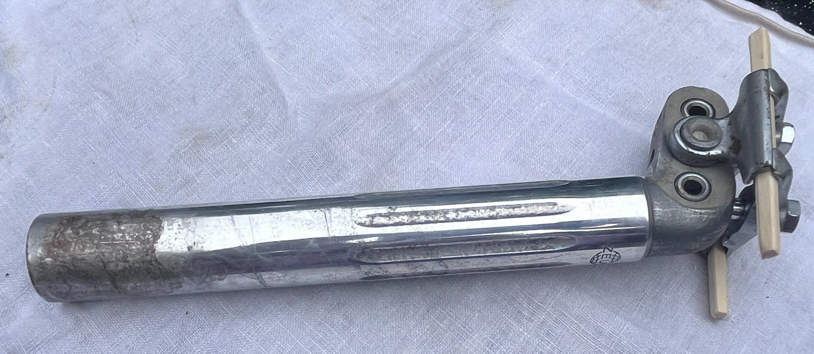 Vintage Zeus Seatpost 27.0 x 210 mm fluted alloy classic bicycle bike