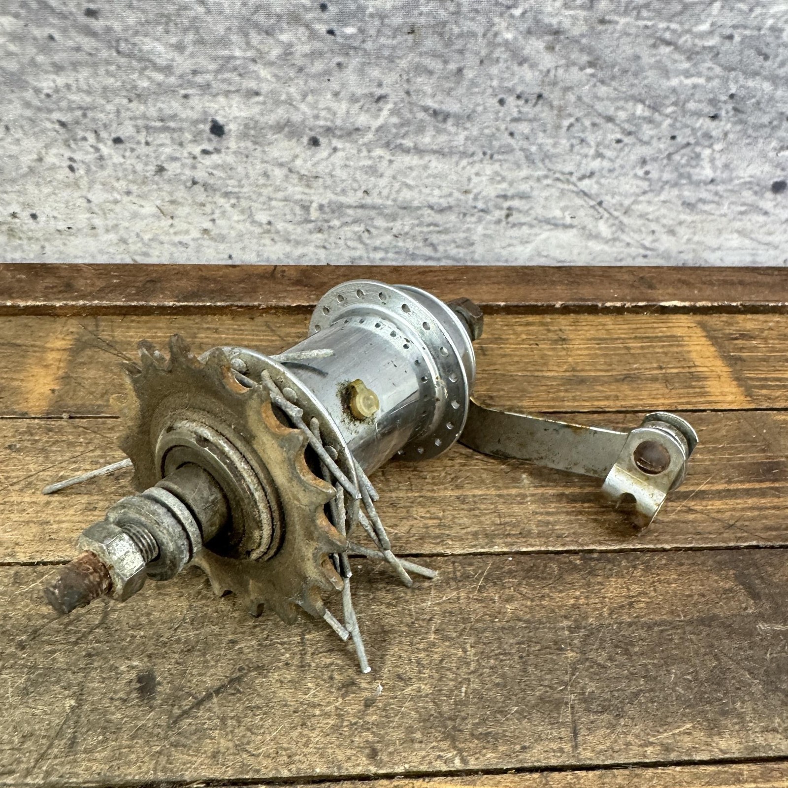 Vintage Sturmey-Archer SC Rear Hub 40H Coaster Brake Nutted 40 Hole 68
