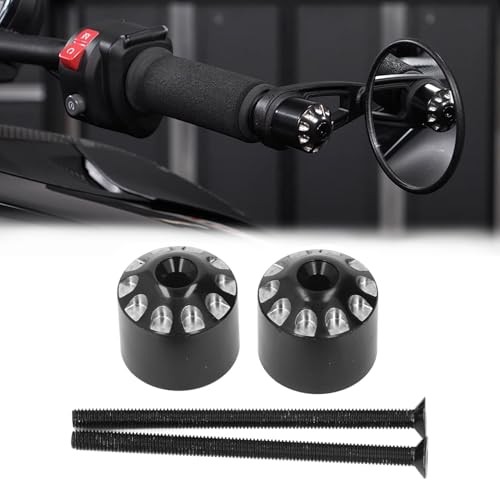 1 Pair of Motorcycle Handlebar End Weights,Solid Stainless Steel Bar Ends Plug