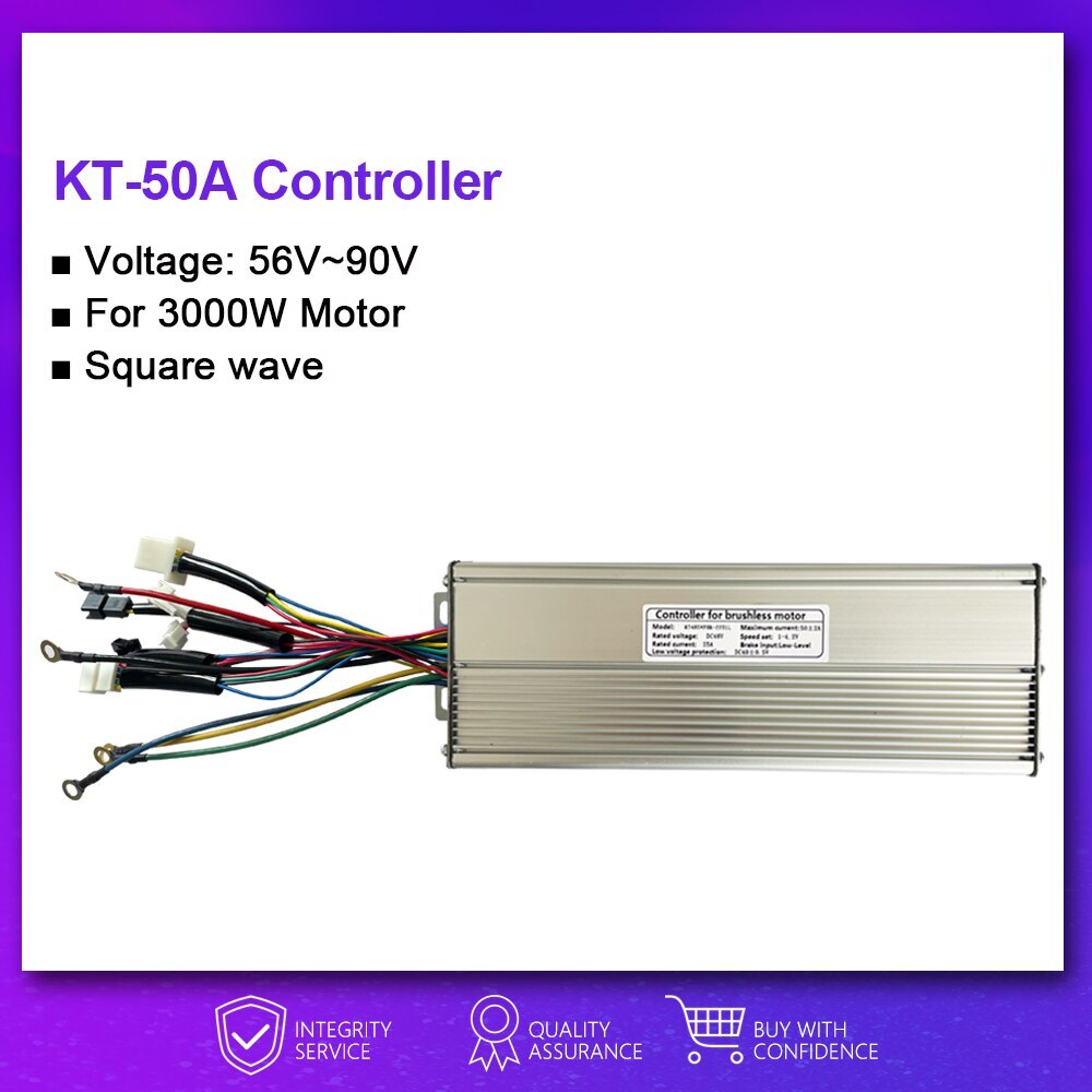 Squarewave Controller 15A-50A SM/Waterproof Plug Electric Bike Controller