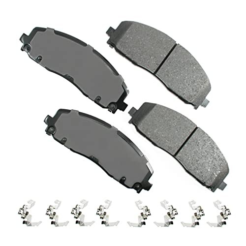 Akebono ACT1589 Proact Ultra Premium Ceramic Disc Brake Pad kit , GREY