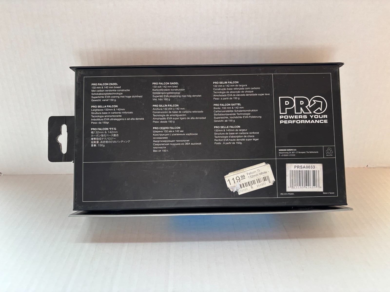 PRO Saddle Falcon Titanium 132mm