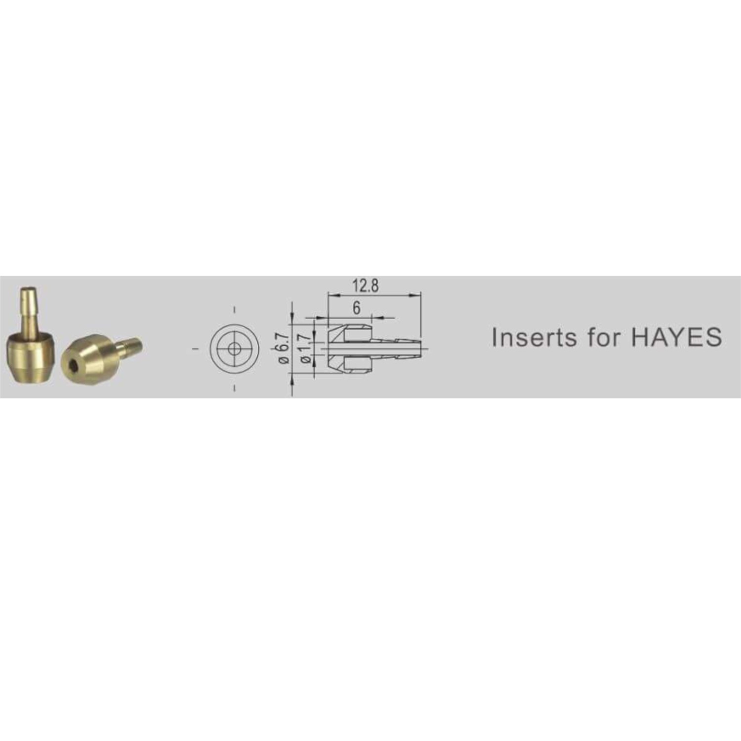 Alligator HK-HY02 Hydraulic Brake line Insert Needle & Olive Bushing fits Hayes