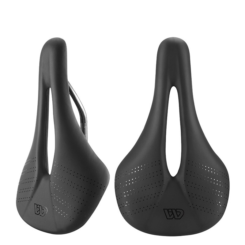 WEST BIKING Leather Carbon Fiber Road Bike Saddle Racing Bicycle Saddle Cushion
