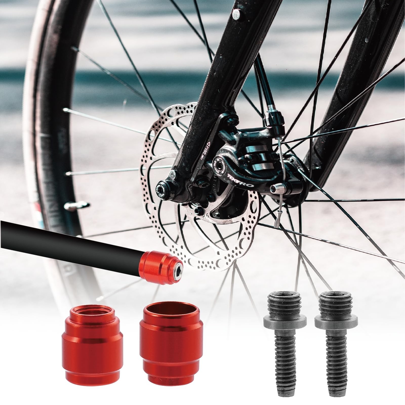 VANSIHO Bicycles Brake Olive connecting insert kit-fit for Sram Avid Red