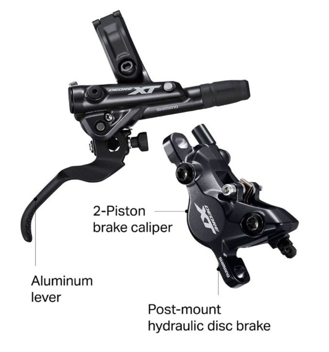 FRONT & REAR Shimano Deore XT BR-M8100 Disc Brake Set, NEW