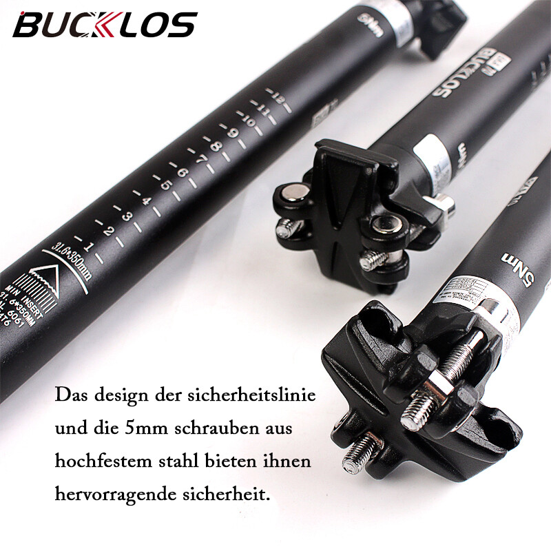 BUCKLOS/TOSEEK Seatpost 27.2/30.8/31.6mm Carbon/Aluminum Road MTB Bike Seat Tube