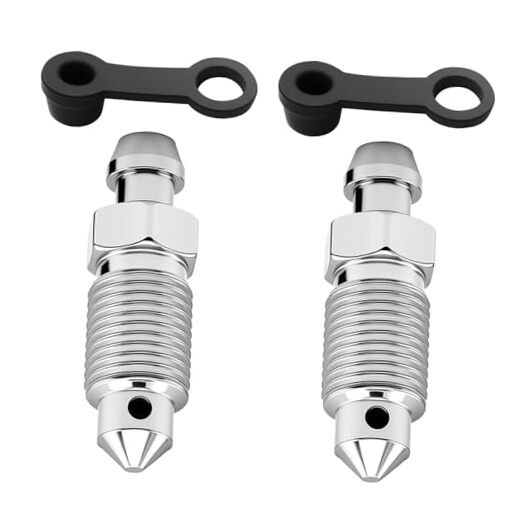 2PCS 3/8-24 x 1-3/16″ Car Brake Bleeder Screw,Sturdy Car Brake Bleeder Valve