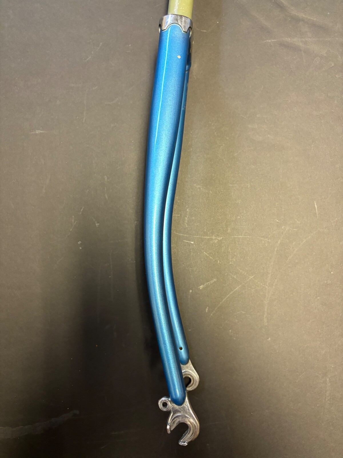 Vintage Steel 1″ threaded fork w/ chrome, A-C 368mm, Steerer 150mm, 700C, QR