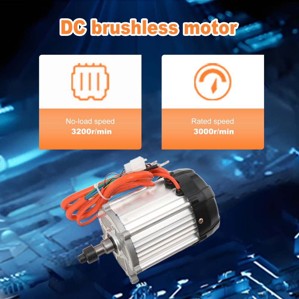 High Speed Brushless Motor 1800W Electric Tricycle Engine Drive Motor 3200RPM