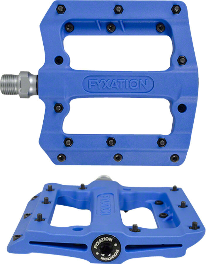 Fyxation Mesa MP Pedals – Platform, Composite/Plastic, 9/16″, Blue