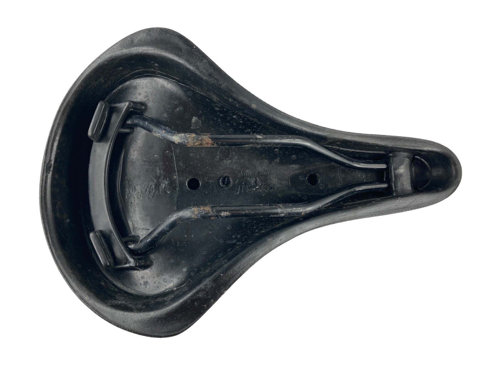 Iscaselle Light Saddle Vintage Plastic Black Made in Italy Length 27cm