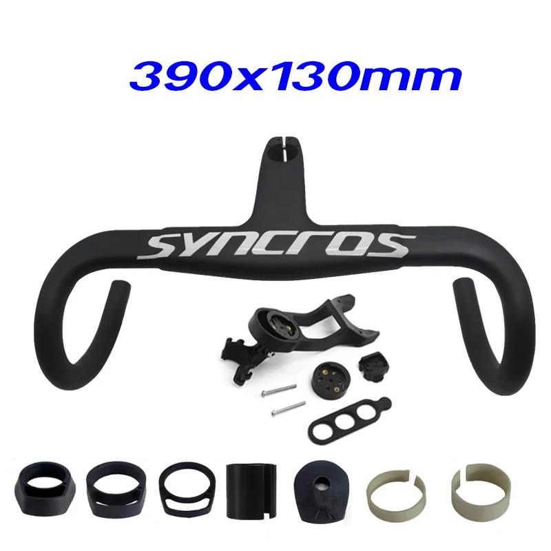 Road Bike Carbon Handelbar with Stem Part 28.6/31.8mm 390/400/420/430mm Drop Bar