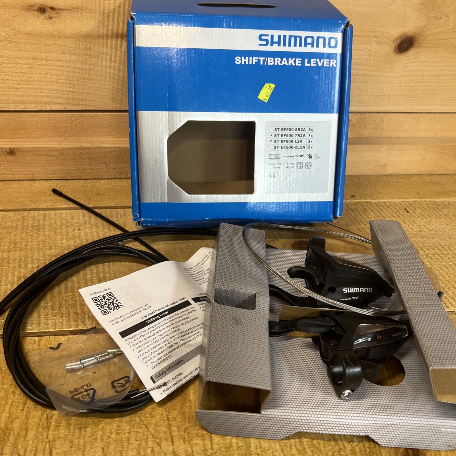 Shimano ST-EF500 3 x 7-Speed Bicycle Brake/Shift Lever Set Black: OPEN PACKAGE