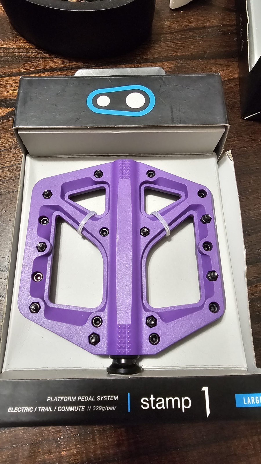 Crank Brother Stamp Pedals Large Purple