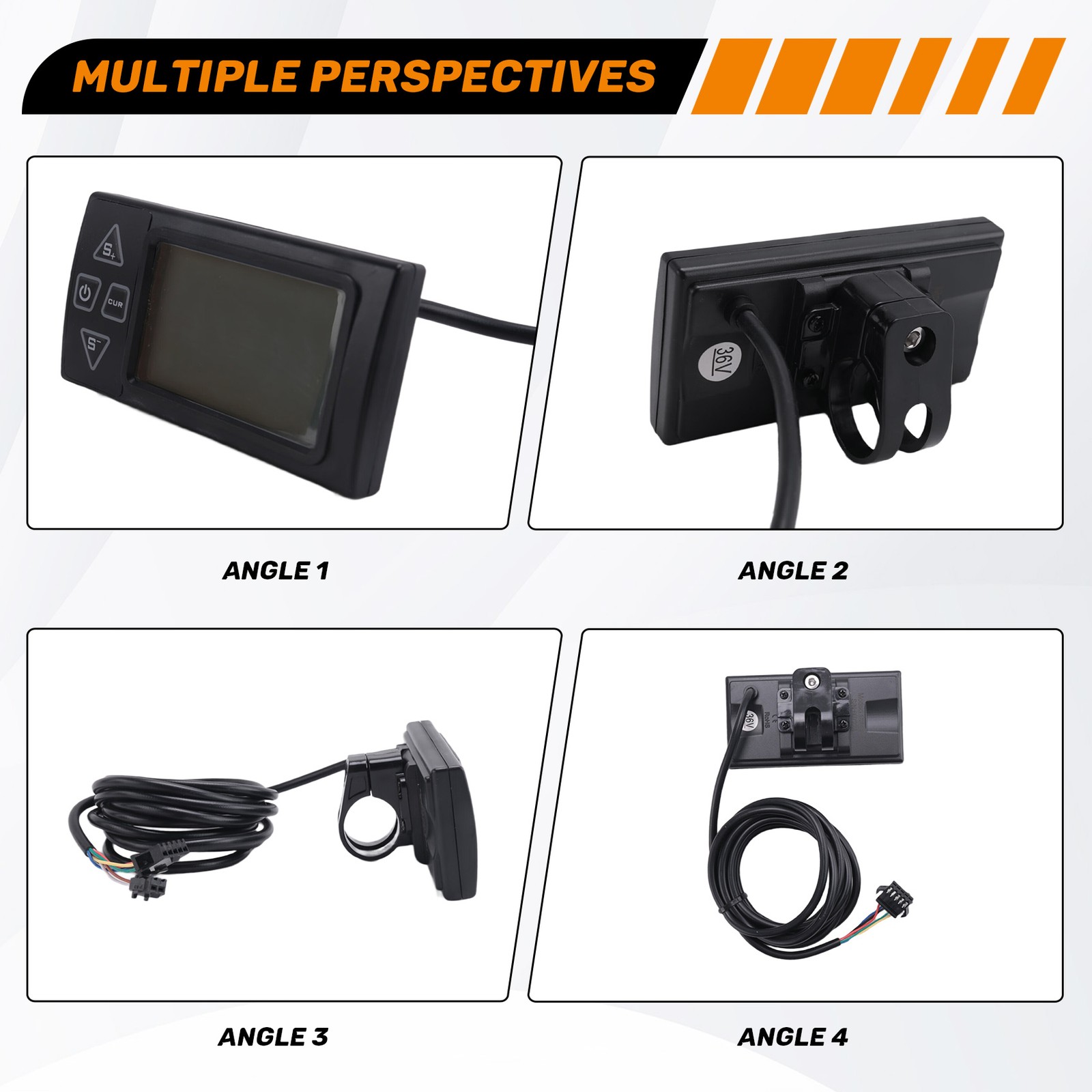 24V 36V 48V 60V S861 LCD Ebike Display Dashboard Meter for Electric Bike4483