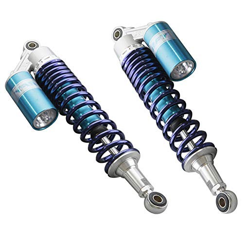 Zhisheng 340mm 13.4in Air Shock Absorber ATV Motorcycle Quad Suspension Blue