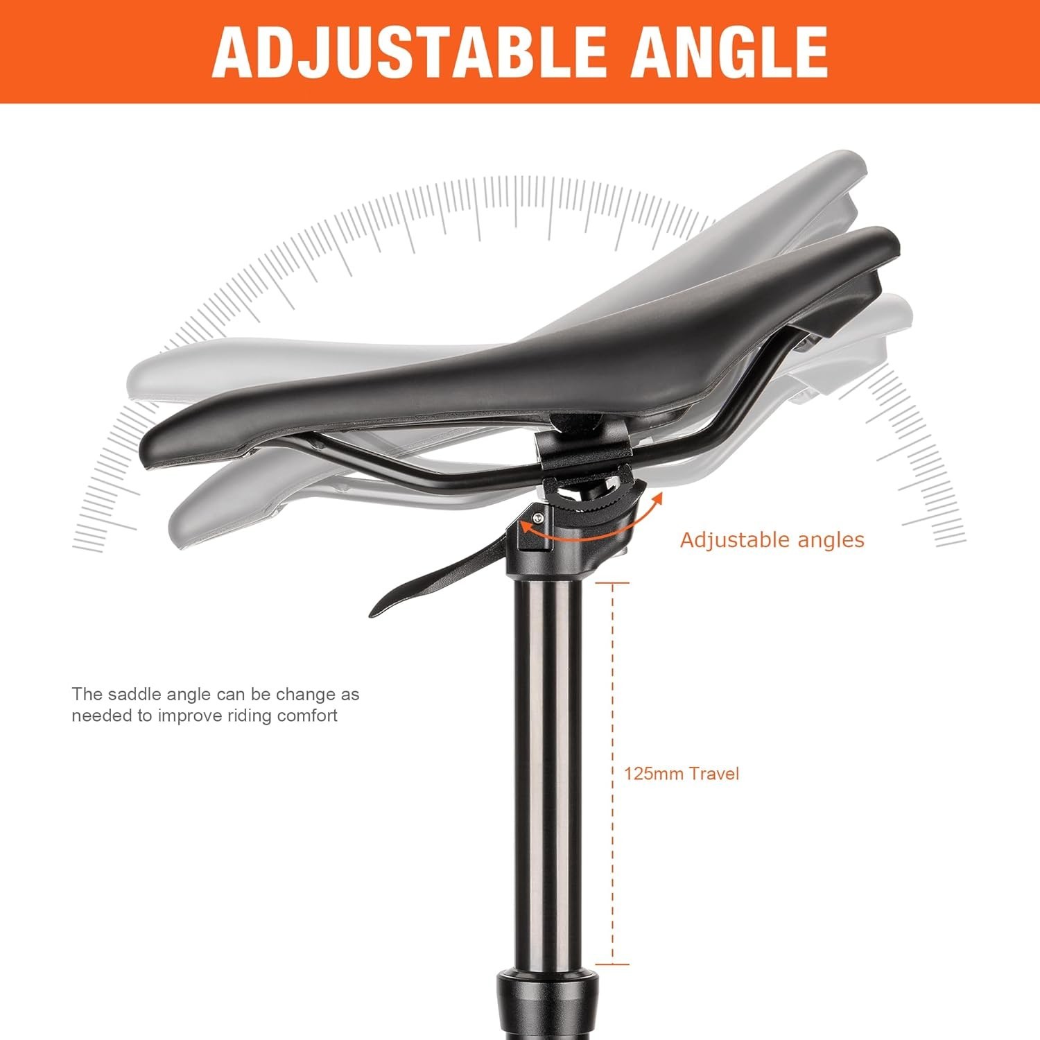 Dropper Post 27.2/30.9/31.6mm x 400mm Length 125mm Travel Lightweight Aluminum