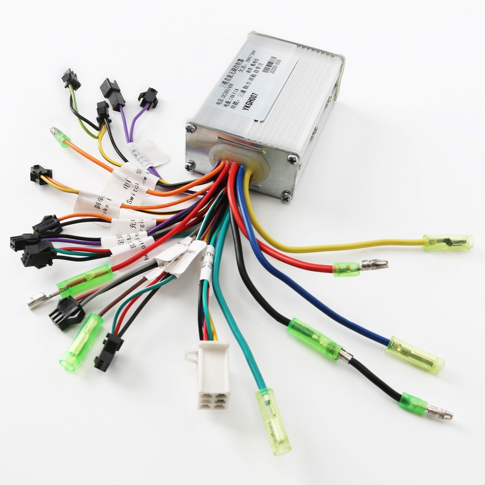 Full 36V/48V Universal Brushless Motor Controller Thumb Throttle Brake Kit Ebike