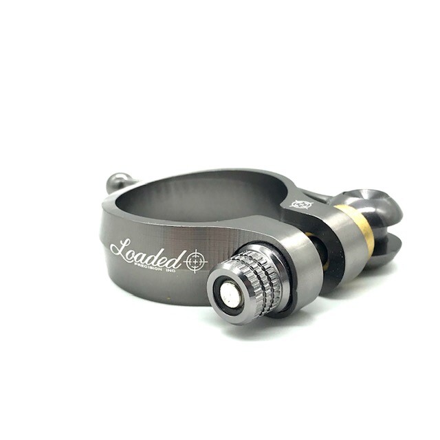 Loaded X-Lite 31.8 grey Quick release QR aluminum seat clamp collar 24g