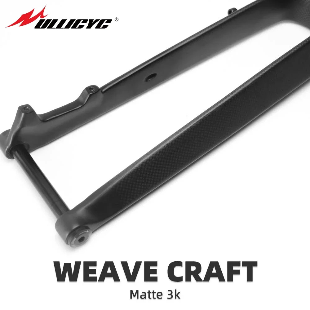 Mountain Carbon Bicycle Fork Bicycle Hard Fork Tube Thru Axle15*100mm Bike Parts