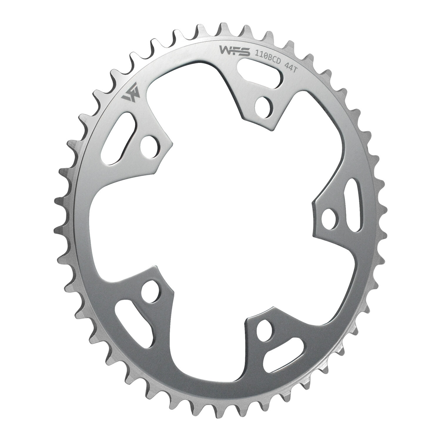 WFS Pulsar Chainring 44T 1/8″ 110mm Old School BMX Single Speed Fixie , Silver