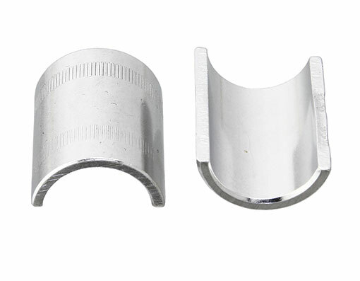 NEW! ABSOLUTE GENUINE ALLOY HANDLEBAR SHIM 25.4MM TO 31.8MM IN SILVER.