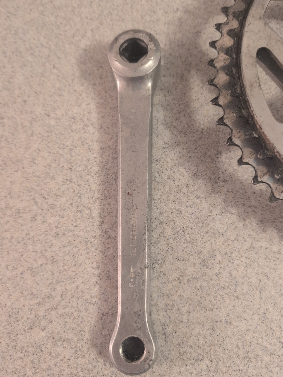 Vintage Sugino Maxy Crank 171 mm Forged 52T 48T Double Road Race 3 bolt set