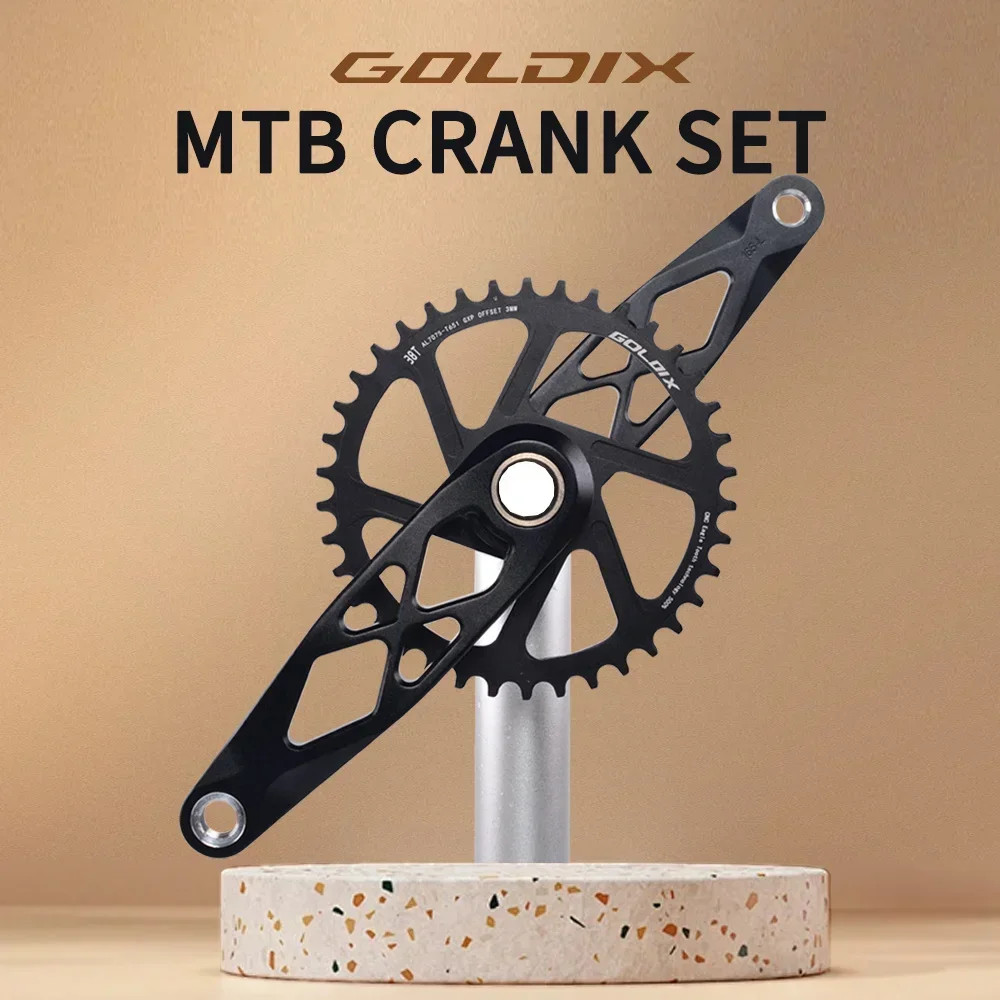 GOLDIX MTB Crankset BSA 24mm 165mm 170mm 175mm Direct Mount R-SPEC Trail Hollow