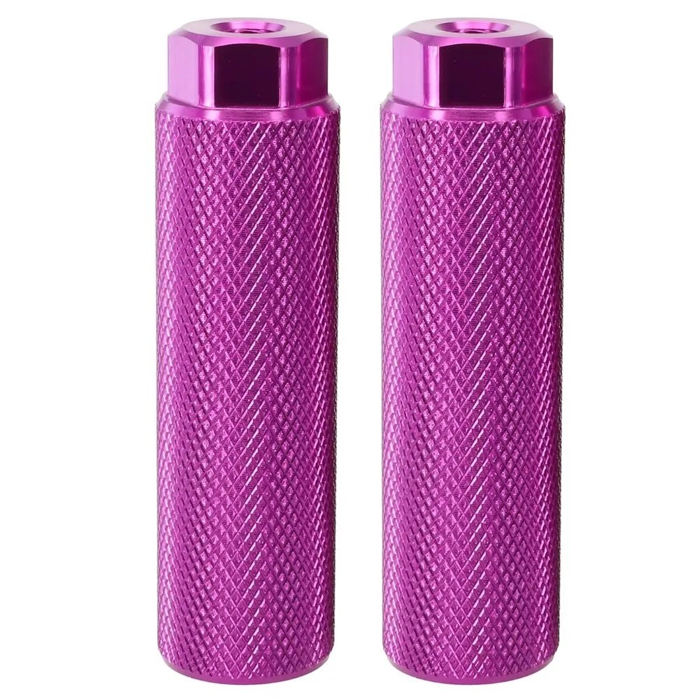 New Bike Pegs Aluminum Alloy Anti-Skid Lead Foot Bicycle Pegs Fit 3/8 inch Axles